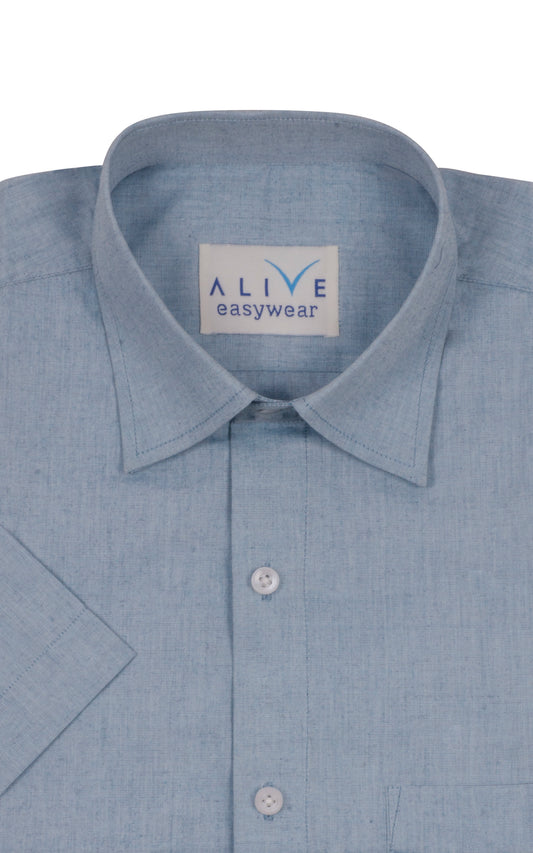 Alive EasyWear Shirt - Grey - Short Sleeve